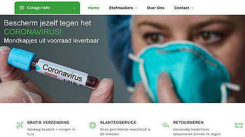 Criminelen spelen met nep-webshops in op Coronacrisis