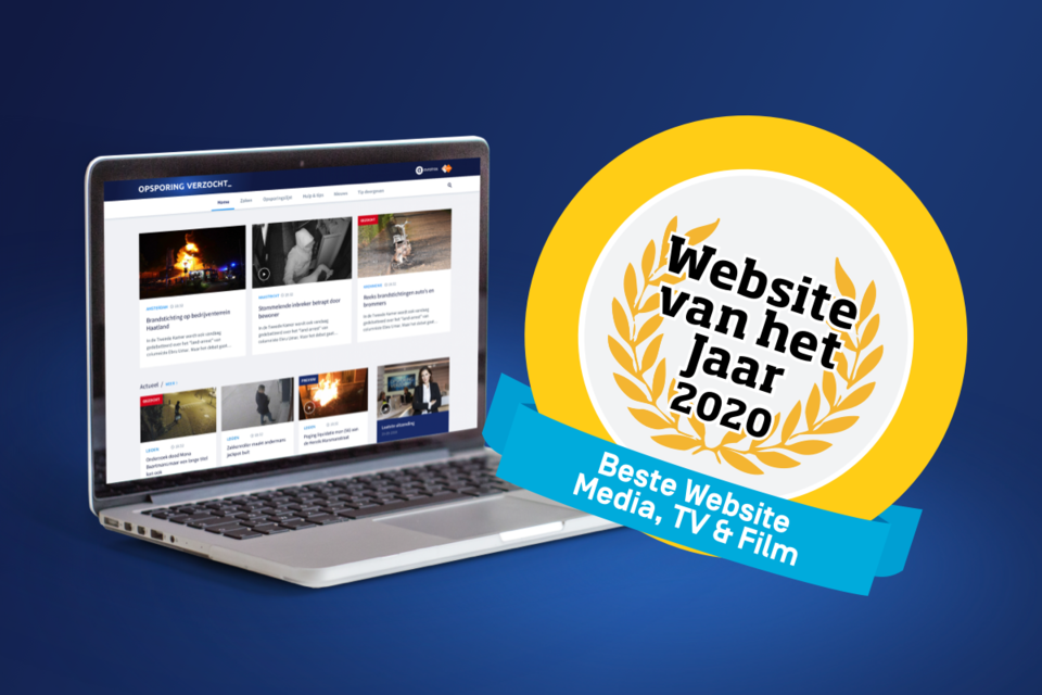 Opsporing Verzocht uitgeroepen tot beste Mediawebsite van het Jaar - Opsporing Verzocht