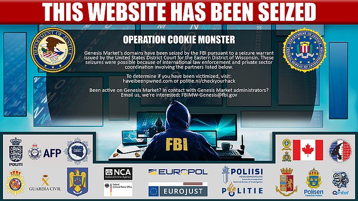 Website overgenomen door opsporingsdiensten
